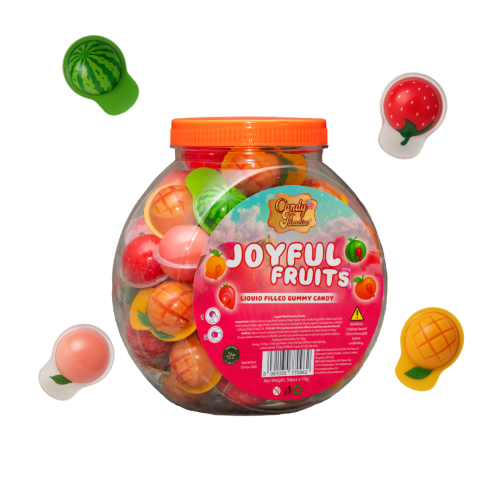 Candy Paradise Joyful Fruits Gummy Jar 50x10g 