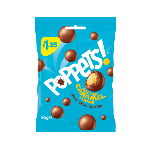 Poppets Salted Caramel Fudge PMP &Acirc;&pound;1.35 10x95g