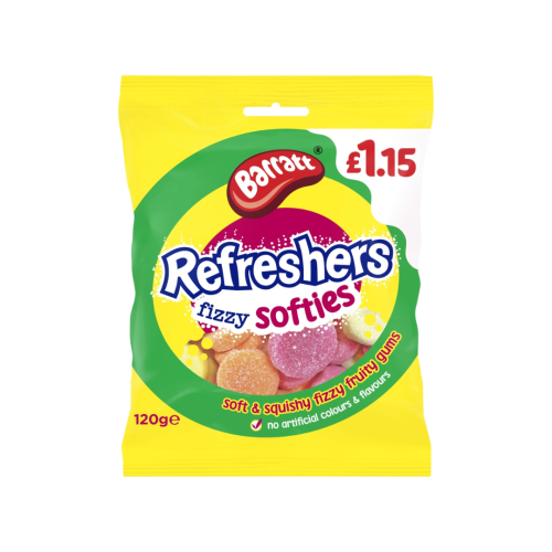 Barratt Refresher Fizzy Softies PMP &Acirc;&pound;1.15 12x120g