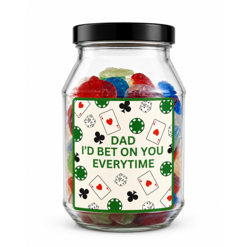 Pun Gift Father's Day Poker Chips Jar 400g