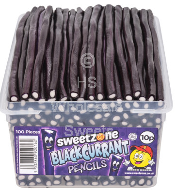 Sweetzone Blackcurrant Pencils 100x10p