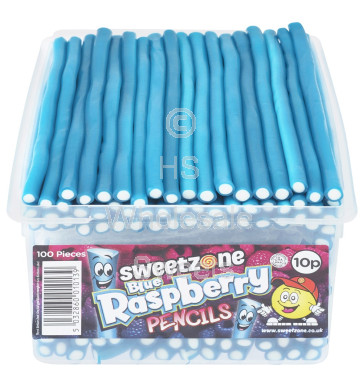 Sweetzone Blue Raspberry Pencils 100x10p