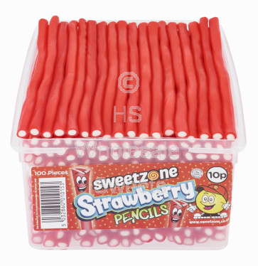 Sweetzone Strawberry Pencils 100x10p