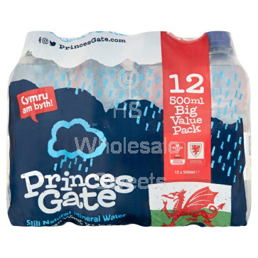 Princes Gate Still Water Bottles 12x500ml