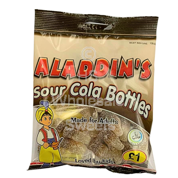 Aladdins Sour Cola Bottles 12x100g