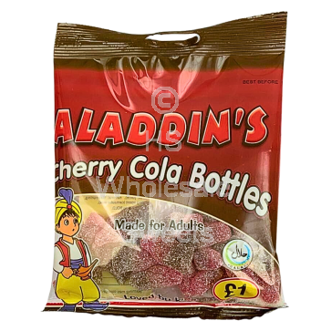 Aladdins Sour Cherry Cola Bottles 12x100g