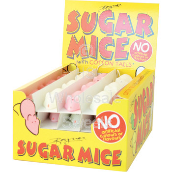 Boynes Pink & White Sugared Mice 60 Count