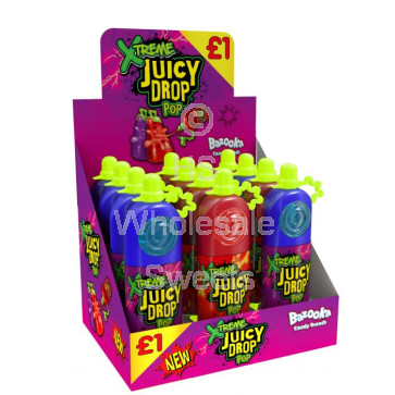 Bazooka Juicy Drop Pop Xtreme 26g 12 Count