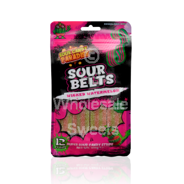 Candy Paradise Sour Belts Wicked Watermelon 12x100g