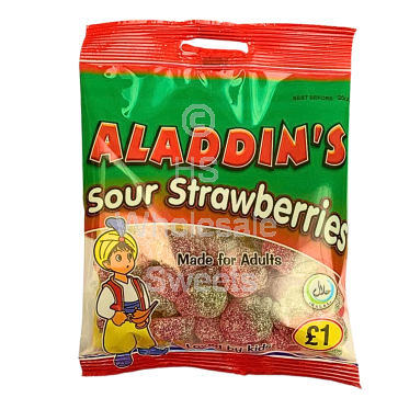 Aladdins Sour Strawberries 12x110g