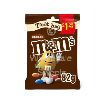 M&M Milk Chocolate Treat Bag £1.25 PMP 16x82g