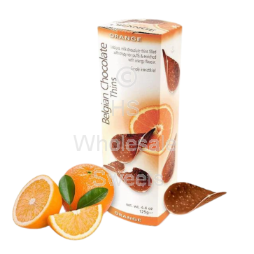 Belgium Orange Chocolate Thins 12x125g