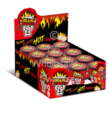 Brain Blasterz Hot Sour Candy Container 12x48g