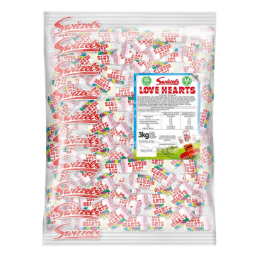 Swizzels Love Hearts Mini Roll 3kg