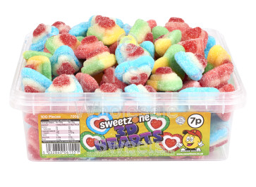 Sweetzone Tub Fizzy 3D Hearts 700g