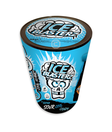 Brain Blasterz Ice Sour Cool Candy Container 12x48g