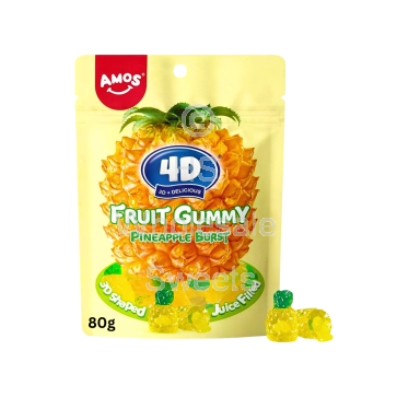 Amos 4D Gummy Pineapple Burst 24x80g