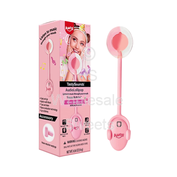 Amos Tasty Sounds Pop Peach Birthday Girl Audio Lollipop 12x12g