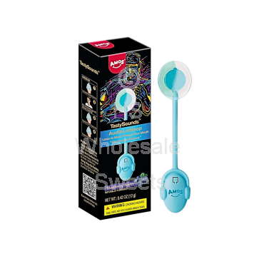 Amos Tasty Sounds Blueberry Electronic Dance Audio Lollipop 12x12g