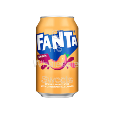 Fanta Peach Fizzy Drink Cans 12x355ml