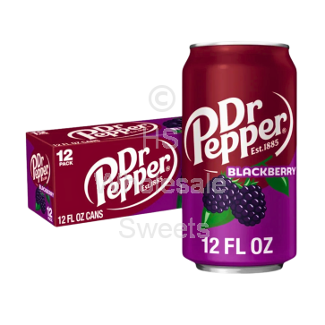 Dr Pepper Blackberry Fizzy Drink Cans 12x355ml