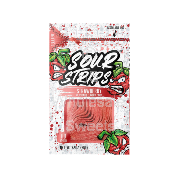 Sour Strips Strawberry 12x85g