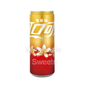 Coca Cola Vanilla Flavour Fizzy Drink Slimline Cans 12x330ml