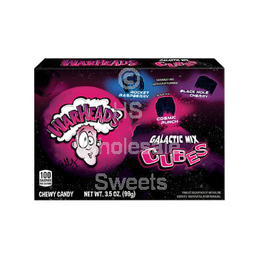 Warheads Galactic Mix Cubes Theatre Box 12x99g