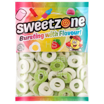 Sweetzone Sour Apple Rings 1kg