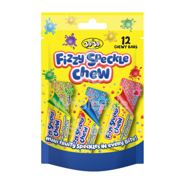 Jojos Mini Fizzy Speckle Chew Bags 12x96g