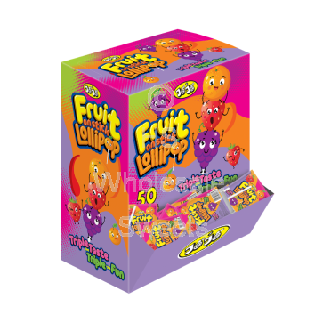 Jojos Fruit on a Stick Pop Lollipop Dropdown Box 50x12g