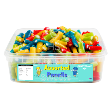 Candycrave Assorted Pencils Tub 600g