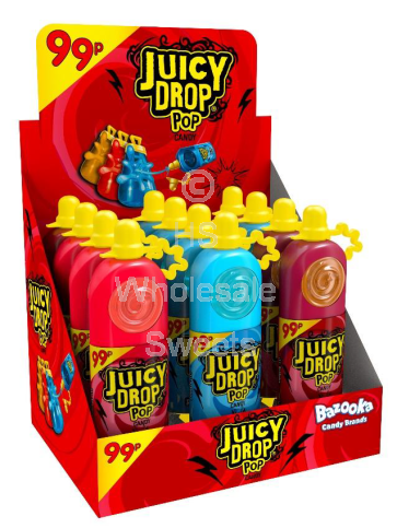 Bazooka Juicy Drop Pops 12 Count
