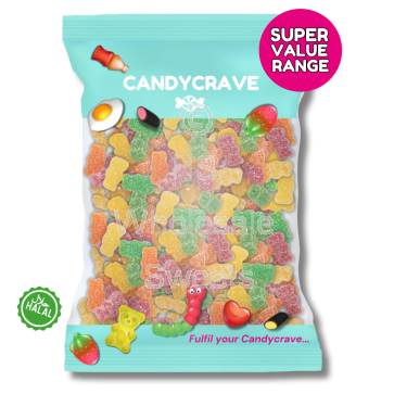 Candycrave Super Value Fizzy Bears 1kg