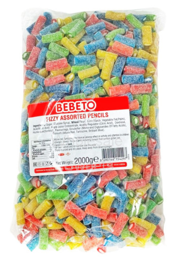 Bebeto Fizzy Assorted Pencils 2kg