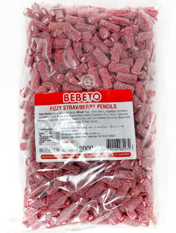 Bebeto Fizzy Strawberry Pencils 2kg