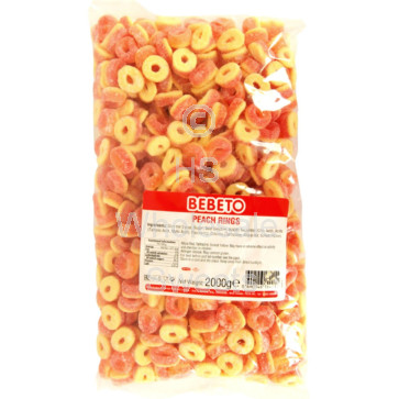 Bebeto Mini Peach Rings 2kg