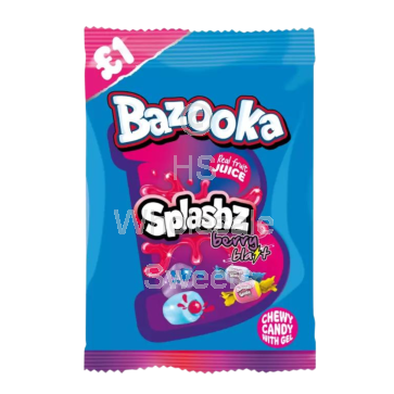 Bazooka Splashz Berry 12x120g PMP