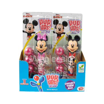 Pop Ups Lollipop Blisterpack - Disney Mix 12pcs