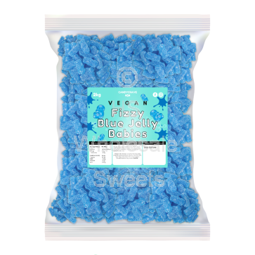 Candycrave Vegan Fizzy Blue Jelly Babies 2kg