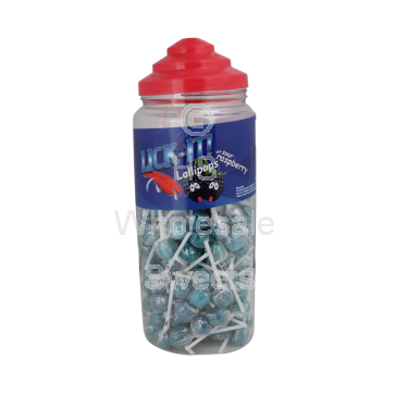 Lick-It Sour Blue Raspberry Lollys 150 Count
