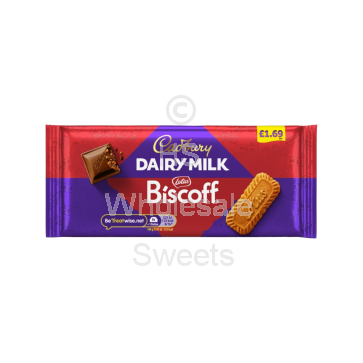 Cadbury Dairy Milk Biscoff PMP £1.69 21 x 95g