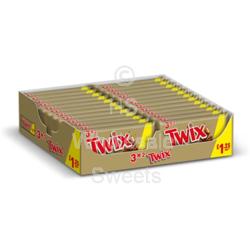 Twix Twin 24 X (3x40g) PMP £1.25 Pack