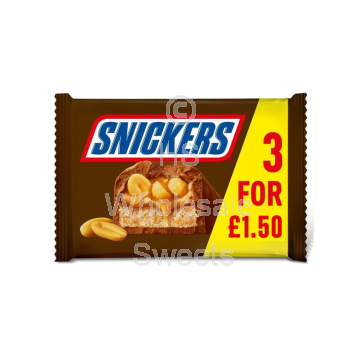 Snickers Chocolate PMP £1.50 22 X 3 Pack