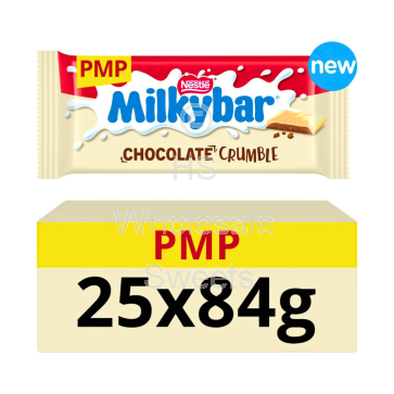 Nestle Milkybar White Chocolate Crumble Bar 25x84g £1.65 PMP