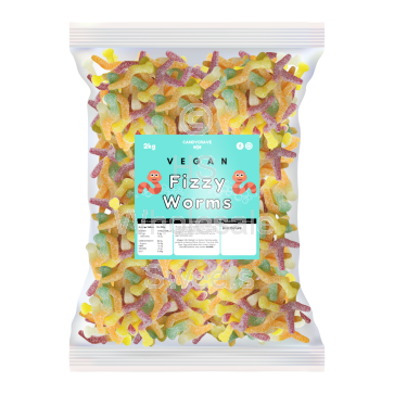 Candycrave Vegan Fizzy Worms 2kg