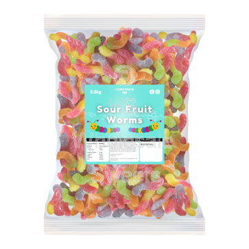 Candycrave Sour Fruit Worms 2.5kg