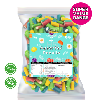 Candycrave Super Value Assorted Pencils 1kg