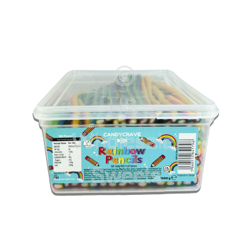 Candycrave Rainbow Pencils Tub 100 Count