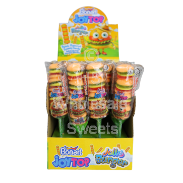 Bonart Jelly Burger on a Stick 24 Count